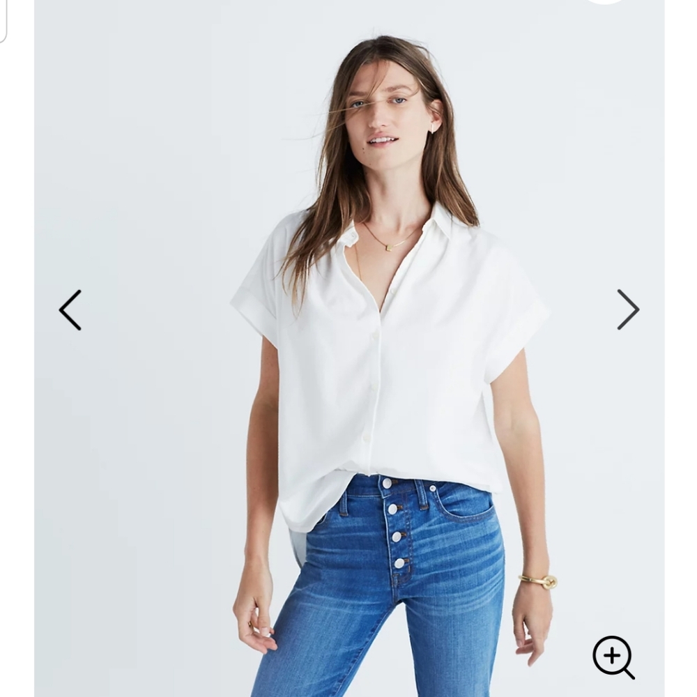 Madewell white button up